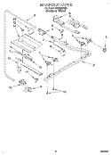 MANIFOLD Diagram and Parts List for FGP335BQ0  Roper Range