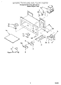 MAGNETRON AND AIR FLOW Diagram and Parts List for MH9115XBQ0  Whirlpool Microwave