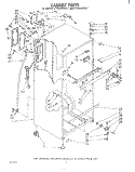 CABINET Diagram and Parts List for ET16JKXRWR1  Whirlpool Refrigerator