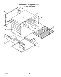 INTERNAL OVEN Diagram and Parts List for SF337PEXW0  Whirlpool Range