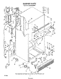 CABINET Diagram and Parts List for ET20GMXSW01  Whirlpool Refrigerator