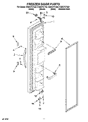 FREEZER DOOR PARTS Diagram and Parts List for CS22CFXTQ00  Crosley Refrigerator