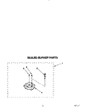 SEALED BURNER Diagram and Parts List for FGP357YW0  Roper Range