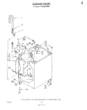 CABINET Diagram and Parts List for LA5380XPW0  Whirlpool Washer