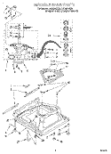 MACHINE BASE Diagram and Parts List for LSQ9244EQ0  Whirlpool Washer