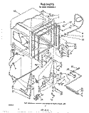 TUB, LITERATURE AND OPTIONAL Diagram and Parts List for DU4000XL0  Whirlpool Dishwasher