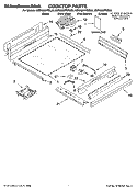 COOKTOP PARTS Diagram and Parts List for KERA807PBB00  KitchenAid Range