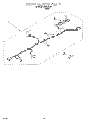 WIRING HARNESS Diagram and Parts List for CCW5264W4  Whirlpool Washer