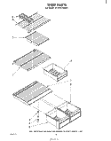 SHELF Diagram and Parts List for ET18TK1MWR1  Whirlpool Refrigerator