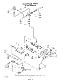 MANIFOLD Diagram and Parts List for SE960PEPW3  Whirlpool Range