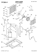 UNIT, LITERATURE Diagram and Parts List for CAH8WRL0  Crosley Air Conditioner