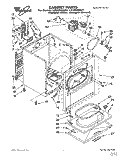 SECTION Diagram and Parts List for LEC6848AZ1  Whirlpool Dryer