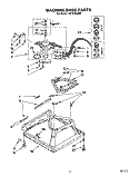 MACHINE BASE Diagram and Parts List for LST7233AW0  Whirlpool Washer