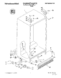 CABINET Diagram and Parts List for KSRB27QDBL01  KitchenAid Refrigerator