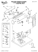 TOP AND CONSOLE, LIT/OPTIONAL Diagram and Parts List for LGR5700KT1  Whirlpool Dryer