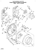 BULKHEAD, LIT/OPTIONAL Diagram and Parts List for CG2951XYG1  Whirlpool Dryer