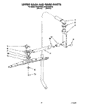 UPPER WASH AND RINSE Diagram and Parts List for KUDD230B0  KitchenAid Dishwasher