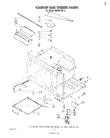 CABINET AND STIRRER Diagram and Parts List for RM235PXL2  Whirlpool Microwave Oven Combo