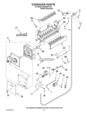 ICEMAKER PARTS Diagram and Parts List for KSSO48FTX16  KitchenAid Refrigerator