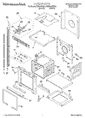 OVEN Diagram and Parts List for KEBI206DBL8  KitchenAid Wall Oven