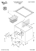 SECTION Diagram and Parts List for EH070FXGW00  Whirlpool Freezer