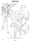 CABINET Diagram and Parts List for ET18VKXSW03  Whirlpool Refrigerator