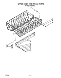 UPPER RACK AND TRACK Diagram and Parts List for KUDB220T2  KitchenAid Dishwasher
