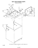 TOP AND CABINET, LITERATURE AND OPTIONAL Diagram and Parts List for LA5950XSW0  Whirlpool Washer