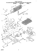 UNIT Diagram and Parts List for 8ET18DKXAN00  Whirlpool Refrigerator