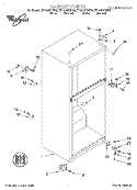 CABINET Diagram and Parts List for ET16JMXHW00  Whirlpool Refrigerator