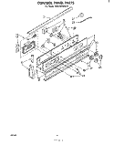 CONTROL PANEL Diagram and Parts List for RS6700XKW0  Whirlpool Range