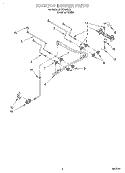 COOKTOP BURNER Diagram and Parts List for FGS385BQ3  Roper Range