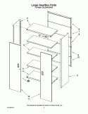 Part Location Diagram of WPW10471101 Whirlpool Shelf