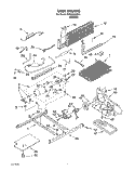 UNIT Diagram and Parts List for 3HKGN500001  Whirlpool Refrigerator