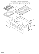 DRAWER & BROILER Diagram and Parts List for SF365PEGT5  Whirlpool Range
