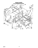 OVEN Diagram and Parts List for RF316PXYW0  Whirlpool Range