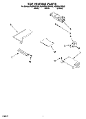 TOP VENTING PARTS Diagram and Parts List for KGSK901SBL00  KitchenAid Range