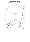 SUSPENSION Diagram and Parts List for GVW9959KT1  Whirlpool Washer