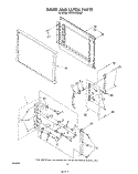 DOOR AND LATCH Diagram and Parts List for KEES705SWB0  KitchenAid Microwave Oven Combo