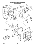 DISPENSER AND FRONT Diagram and Parts List for KSSS42DWW02  KitchenAid Refrigerator