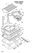 SHELF PARTS, OPTIONAL PARTS Diagram and Parts List for IMT186303  Inglis Refrigerator