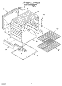 INTERNAL Diagram and Parts List for SF330PEWW5  Whirlpool Range
