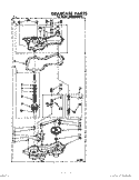 GEARCASE Diagram and Parts List for LB3000XKW0  Whirlpool Washer
