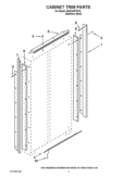 CABINET TRIM PARTS Diagram and Parts List for KSSC48FTS15  KitchenAid Refrigerator