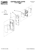 Part Location Diagram of WPW10197761 Whirlpool Control, Electric