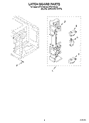 LATCH BOARD PARTS Diagram and Parts List for MT4210SLB0  Whirlpool Microwave