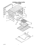 INTERNAL OVEN Diagram and Parts List for FEP210VW4  Roper Range
