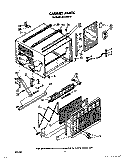 CABINET Diagram and Parts List for AC1804XT0  Whirlpool Air Conditioner