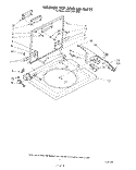 WASHER TOP AND LID Diagram and Parts List for KGLC500THT0  KitchenAid Washer Dryer Combo