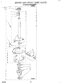 BRAKE AND DRIVE TUBE Diagram and Parts List for 3LSP8255BW1  Whirlpool Washer